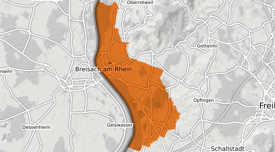 Mietspiegelkarte Breisach am Rhein